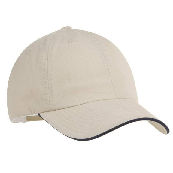 Port Authority Sandwich Bill Cap-One Size (Beige/Navy)