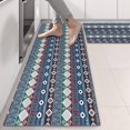 thumbnail image 2 of Kitchen Rugs Sets Of 2,Boho Ethnic Geometric Pattern Anti Fatigue Kitchen Mat Rugs Non Slip Washable,Decorative Kitchen Floor Mats for Kitchen,Sink,Laundry,17"X47", 2 of 5