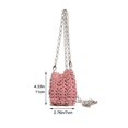 thumbnail image 2 of Jiibva Mini Handwoven Crossbody Bag Metallic Sequins Chain Strap Lipstick Case For Women Unique Evening Party Casual Day Purse, 2 of 7
