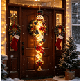 thumbnail image 5 of Light-Up Glowing Christmas Door Hanger, Lighted Christmas Hanging Ornament, Festive Seasonal Home Decor, 5 of 5