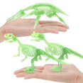 thumbnail image 2 of Figura en miniatura de esqueleto de dinosaurio vivo, juguete de arqueología infantil de recompensa de estudiante, pincho de dinosaurio nocturno Feliz Sencillez, 2 of 5
