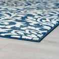 thumbnail image 5 of Madison Traditional 4' x 5' Dark Blue Polypropylene Indoor Area Rug, 5 of 9