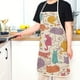 thumbnail image 2 of 1pc Polyester Cartoon Cat And Dog Apron, Adjustable Oil & Stain Resistant Halter Apron For Chef Gardening Cooking Baking Florist Shop Painting Pinafore Barista, Bib Overalls, 2 of 5