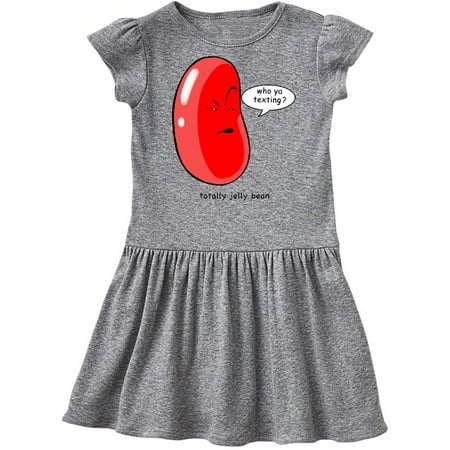 

Inktastic Easter Totally Jelly Bean Jealous Red Jelly Bean Gift Toddler Girl Dress