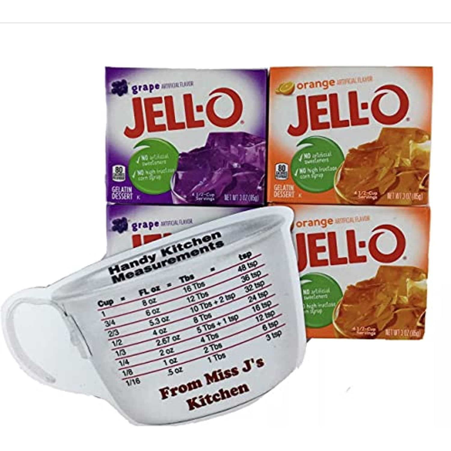 Jello Gelatin Jello Shots Variety 2 Grape And 2 Orange With Miss J