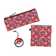 thumbnail image 5 of Pokemon 16" Backpack Set With Card Carrier, Pencil Case, Snack Bag, Stress Toy, Red, 5-Piece, 5 of 8