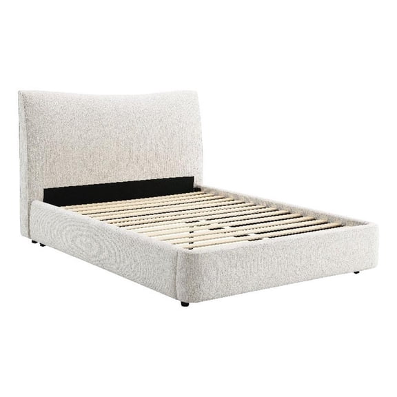 ACME Renee Queen Bed in Aperol Beige Chenille