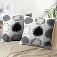 thumbnail image 3 of LALILO Throw Pillow Covers Halftone Modern Black And White Cushion Cover 18" x 18", 2 Pack, 3 of 6