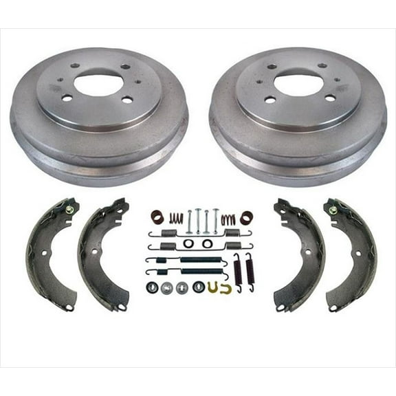 For 02-07 Mitsubishi 14Inch Rim Lancer ES SE Brake Drums & Shoes & Brake Springs