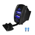thumbnail image 2 of Cargador de coche USB dual de 12-24 V 5 V 3.1A Cargador de teléfono móvil universal para automóvil Reemplazo para motocicleta de automóvil Coche eléctrico Barco sidaley DZ4575-01B, 2 of 2