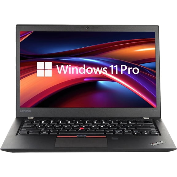 Restored Lenovo Thinkpad T470 14 Inches Business Laptop, Intel Core i7, 16GB RAM, 256GB SSD, Windows 11 Pro