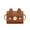 Brown, variant on Fashionable and Cute Solid Shoulder Messenger Bag Simple Cartoon Crossbody Bag Brown One Size