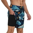 thumbnail image 2 of Fotbe Playful Whales Underwater Scene Traje de Baño para Hombre – Shorts de Natación de Secado Rápido con Forro y Bolsillos-XX-Large, 2 of 6