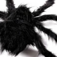 thumbnail image 6 of Giant Spider Decorations, Large Spider with Straps Hairy Backpack Spider Realistic Scary Prank Props for Indoor Outdoor Yard Party Decor, 6 of 9