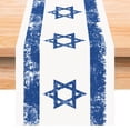 thumbnail image 5 of Jiibva Hexagram Hanukkah Table Runner - Star of David Jewish Menorah Passover Chanukah Holiday Table Decoration for Kitchen Dining Home Party Decor, 5 of 7