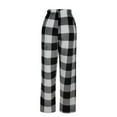 thumbnail image 3 of Kaemgyyd Fuzzy Pajamas Pants for Women Fleece Comfy Casual Wide Leg Pj Pants Plush Print Lounge Trousers Sleepwear, 3 of 5