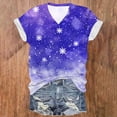 thumbnail image 2 of Blusas de Manga Corta para las Mujeres Causal Cuello en V Camiseta Sólida, Blusas de Verano de las Mujeres para el Hogar Y Diario, 2 of 3