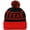 Texas Black Red, variant on US Cities USA Great American Cities States Cuff Knit Pom Pom Beanie Hat Cap