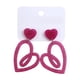 thumbnail image 2 of Pendientes de corazón de tinta rosa para San Valentín, pendientes huecos de Europa y Estados Unidos, pendientes coreanos sencillos, pendientes de oreja, pendientes de amor acrílicos para mujer., 2 of 6