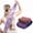 Purple/Black/Blue/Pink/Deep Brown, variant on 5 Pieces African Net Sponge with Handles Long African Exfoliating Net Washcloth Bath Sponge Net Cloth Wash Net Body Back Scrubber for Shower Loofah