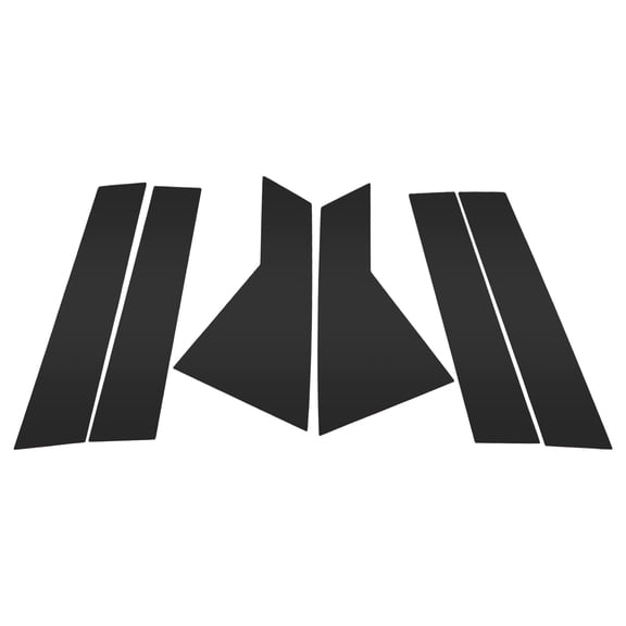 Unique Bargains 6 Pcs Front Rear Left Right Car Door Pillar Window Trim for Mazda CX-9 2007-2015 Plastic Black