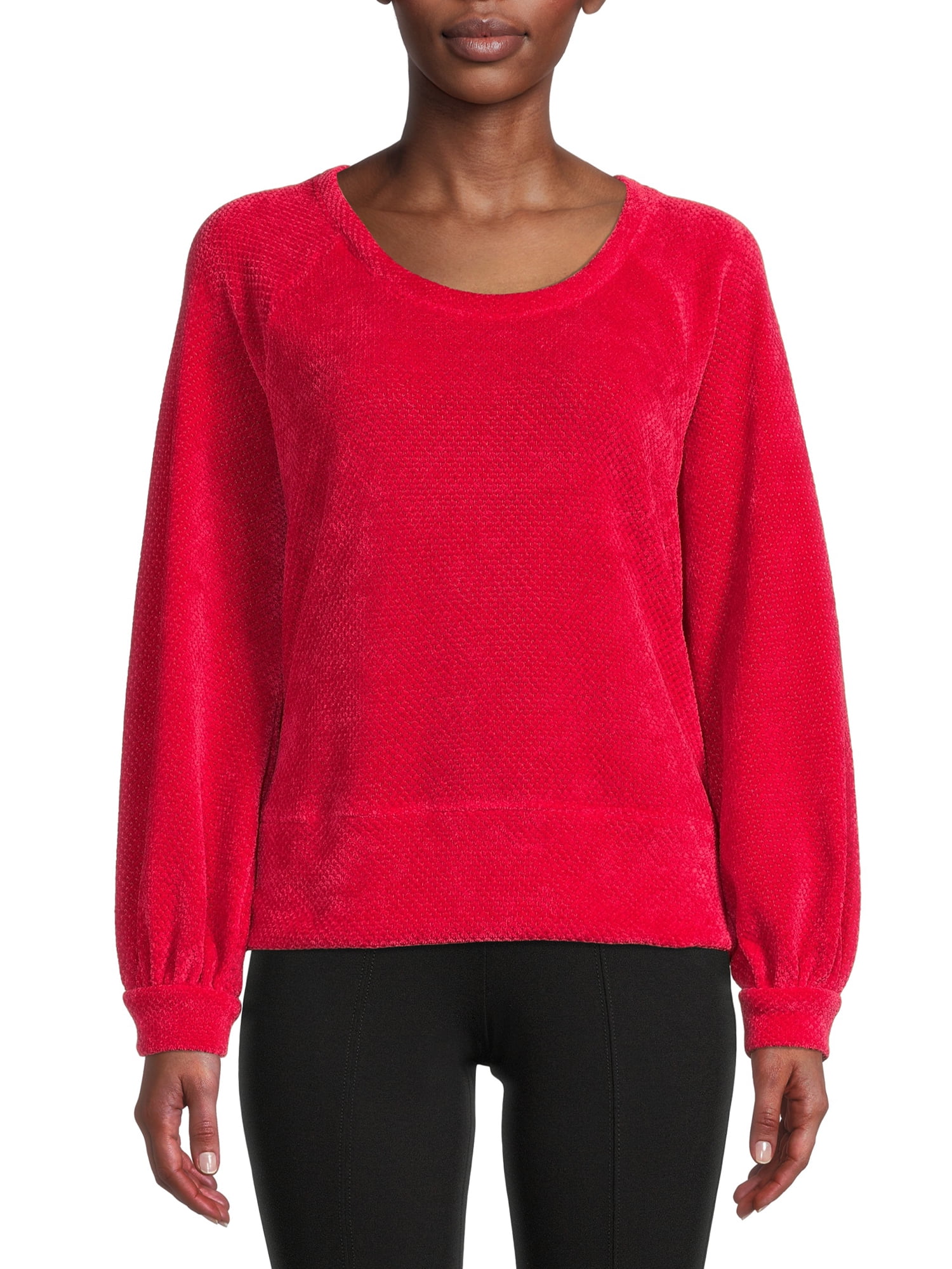 Time and Tru Women's Chenille Pullover Top