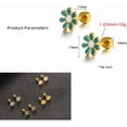 thumbnail image 6 of 18G Cute Daisy Flower Stud Cartilage Earrings for Women Girls 14K Gold Plated Stainless Steel Enameled Dainty Screw Back Studs Sleeper Tragus Post Hypoallergenic Piercing Body Jewelry, 6 of 10