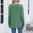 thumbnail image 7 of Long Sleeve Tops for Women Casual V Neck Lightweight Shirt Loose Fall Basic Tee Dressy Work Blouses 2025, 7 of 7