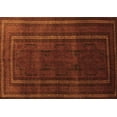 thumbnail image 1 of Ahgly Company Indoor Rectangle Abstract Orange Contemporary Area Rugs, 2' x 5', 1 of 1