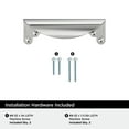 thumbnail image 3 of Amerock Inspirations 3 inch (76mm) Center-to-Center Polished Chrome Cabinet Cup Pull, 10 Pack, 3 of 4