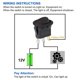 thumbnail image 2 of Interruptor Inteligente Interruptor 12 V balancín iluminado impermeable DC 20 A para barco coche rojo 4 piezas Likrtyny  Para estrenar, 2 of 5