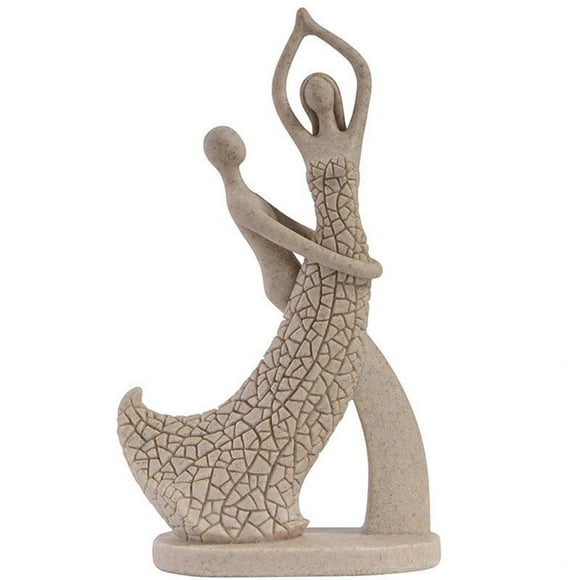 Fwttom European Character Sandstone Couple Home Furnishings Living Room Decorations Valentine's Day Gifts Resin Crafts