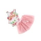 thumbnail image 3 of Sonducket Conjunto de para niños, chaleco sin mangas para niña, camiseta, pelele, de malla conjuntos de ropa Rosa 70cm, 3 of 6