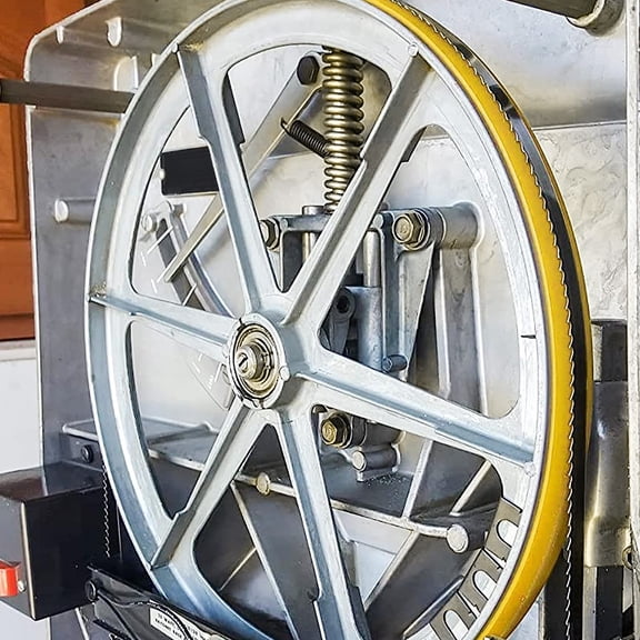 Durable 9" Band Saw Tires, Uniform Thickness for Blade Protection, Easy Replacement, Yellow, 2 Pack