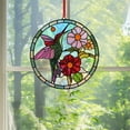 thumbnail image 6 of PPgejGEK One Day Hummingbird Stained Glass Window Pendant, Sun Catcher Hanging Decor with Chain for Living Room Kitchen Window Decoration, 6 of 6