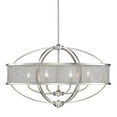 thumbnail image 1 of Golden Lighting 3167-LP PW-PW Colson PW Linear Pendant with Pewter Shade, 1 of 3