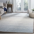 thumbnail image 1 of Safavieh Montauk Collection MTK601B Handmade Cotton Area Rug, 6' x 6' Square, Blue / Ivory, 1 of 4