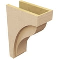 thumbnail image 5 of 6"W x 12"D x 18"H Classic Helena Rough Cedar Woodgrain TimberThane Corbel, Primed Tan, 5 of 6