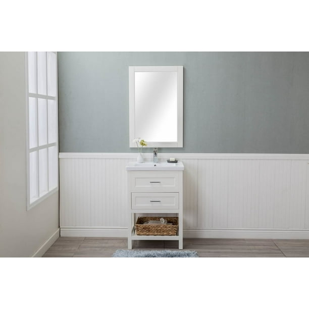 Drawer Bathroom Vanity W Marble, 18 Deep Vanity Cabinet