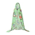 thumbnail image 7 of Honeii Spring Gnome Print Poncho Cape, Cloak Coat, Snuggly Hooded Wearable Blanket, Hooded Cape For Teenagers,Halloween Costumes-Small, 7 of 7