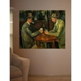 thumbnail image 2 of Wallhogs Cezanne The Card Players (19th) Wall Mural, 2 of 2