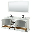 thumbnail image 4 of Wyndham Collection Wcs202080dcmunsm70 Deborah 80" Free Standing Double Vanity Set - White, 4 of 7