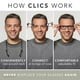 thumbnail image 3 of Gafas de lectura Clic Nashi, plegables, blandas, negras, 3,5x, 3 of 7