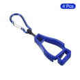 thumbnail image 4 of Uxcell Glove Keeper, Gloves Helmet Grabber Catcher Clips Holder, Blue 4 Pack, 4 of 5