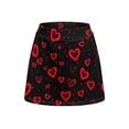 thumbnail image 2 of Uorisango Red Heart Women's Mini Tennis Skirt Stretchy Lightweight Size XS Tennis Golf Skirts for Women with Shorts Casual Soft Comfortable Athletic Daily Wear for Workout Sports, 2 of 7