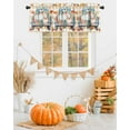 thumbnail image 2 of Valances for Windows Fall Thanksgiving Rod Pocket Cafe Window Treatments Valance Curtains for Kitchen Bathroom Laundry Basement Windows 60"x18", 2 of 6