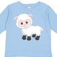 thumbnail image 4 of Inktastic Cute White Lamb Boys or Girls Long Sleeve Toddler T-Shirt, 4 of 5