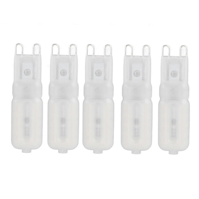 5 Pack Dimmable G9 LED Bulb High Color Rendering White Shell 22 LEDs Landscape Lighting AC 220V