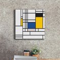 thumbnail image 3 of Epic Graffiti 'Mondrian NFT3' by Epic Portfolio, Giclee Canvas Wall Art, 18"x18", 3 of 8