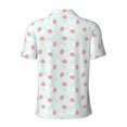 thumbnail image 4 of Rocae Strawberry for Men's Short Sleeve Polo Shirt, Quick Drying Performance Moisture Wicking Sports Men's Golf Shirt 4X-Large, 4 of 9